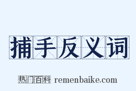 捕手反义词是什么意思的图片